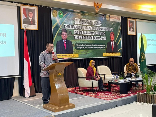 PTA Jambi Selenggarakan Bimbingan Teknis Pembinaan dan Pengawasan Layanan Peradilan dan Penganugerahan Prestasi Bagi Satker Berprestasi