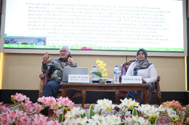 PTA Jambi Selenggarakan Pembinaan Teknis Yustisial dan Sosialisasi Pleno Hasil Rumusan Kamar Agama oleh Ketua Kamar Agama